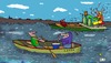 Cartoon: Lotta (small) by Leichnam tagged lotta leichnam regatta rudern strom wasser fluss wettrennen bootsrennen schlagzeug drums kommando