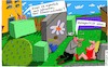 Cartoon: Mal nachgefragt (small) by Leichnam tagged nachbarin,nachgefragt,leichnam,leichnamcartoon,essen,schnecken,weinbergschnecken,schmierschniedel,gelegentlich,löffeln,dame,kriminell,garten