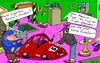 Cartoon: Marke (small) by Leichnam tagged marke,eigenbau,benjamin,maddox,maurice,tiger,probefahrt,automobil,wohnung,durchrase,freunde,bastler