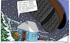 Cartoon: Mist! (small) by Leichnam tagged mist,kohle,heizung,klirrende,kälte,kalt,winter,schnee,eis,eiszapfen,dürre,schlimm,leichnam,riese,schuh,leichnamcartoon