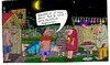 Cartoon: Nachtbad (small) by Leichnam tagged nachtbad,augenarzt,sommer,sonne,freizeit,hitze,freibad,schwimmbad,plantschen,schwimmen,wassersport,hauffblick,vorstellung,sommernacht,mond,sterne,grillen,wurst