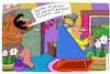 Cartoon: Rein da! (small) by Leichnam tagged rein,fußföner,weichei,leichnam,leichnamcartoon,regen,nässe,nass,eindringling