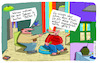 Cartoon: Reporter (small) by Leichnam tagged reporter,bunt,zelt,wohnen,kinski,klaus,kanski,schreien,anschreien,leichnam,leichnamcartoon,gelle