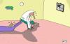 Cartoon: Schuhband schnüren (small) by Leichnam tagged ohneworte,schuhband,schnürsenkel,hilfestellung,ehe,trottel,umständlich,umstandskasten