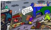 Cartoon: Stadt (small) by Leichnam tagged stadt,geisterbahn,nicht,richtig,schausteller,rummel
