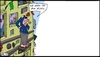 Cartoon: Stand (small) by Leichnam tagged stand,hauswand,nichts,existenz,freiheit