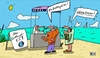 Cartoon: Stand am Strand (small) by Leichnam tagged stand strand sommer meer eis kugel kauf verkäufer erde leichnam wunsch empörung grün welt fresser