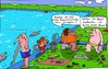 Cartoon: Striegler (small) by Leichnam tagged striegler,bauchklatscher,sommer,sonne,schwimmbad,freibad,andeuten,urlaub,hitze,planschen,wasser,freizeit