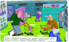 Cartoon: Supermarkt (small) by Leichnam tagged supermarkt,einkauf,maskenpflicht,mundnaseschutz,klaus,leopold,leichnam,leichnamcartoon,unnötig,körperlichkeit,augenlos,mundlos,kopf,einkaufswagen