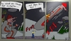 Cartoon: Tempo 2013 (small) by Leichnam tagged tempo,2013,silvester,rakete,feuerwerk,biogas