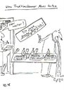 Cartoon: Test (small) by Leichnam tagged modern,test,bier,biere,kotzen,lemon,mode