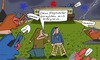 Cartoon: The End (small) by Leichnam tagged the,end,das,ende,weltenende,untergang,ruin,klageweiber,heul,lamentieren,zermürbung,666,pentagramm,schluss,und,aus