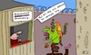 Cartoon: Tut mir leid (small) by Leichnam tagged tut,mir,leid,pförtner,anmeldung,irrenanstalt,verrückt,wirr,normal