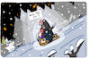 Cartoon: Winter (small) by Leichnam tagged winter,weihnacht,sir,tee,butler,leichnam,leichnamcartoon,schlitten,schlittenfahrt,bedienung
