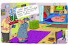 Cartoon: Wohnung (small) by Leichnam tagged wohnung,handschuh,zimmer,weitläufig,fernglas,leichnam,leichnamcartoon,suche