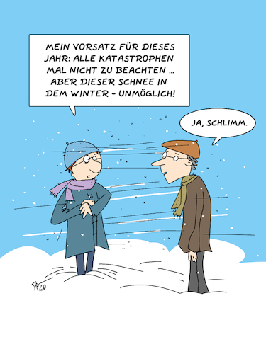 Schnee im Winter
