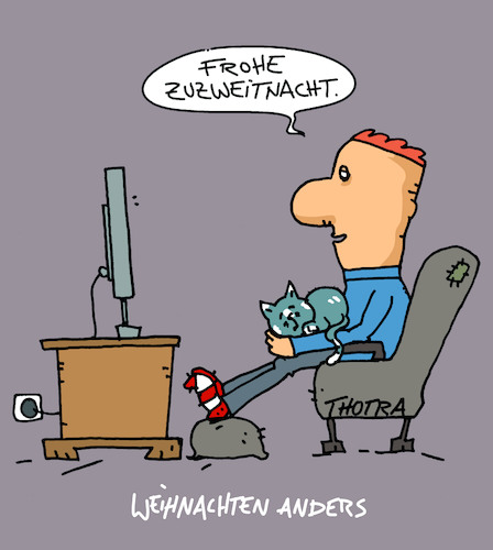Cartoon: Zweitnacht (medium) by Trantow tagged weihnachten,xmas,corona,pandemie,virus,2020,weihnachten,xmas,corona,pandemie,virus,2020