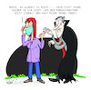 Cartoon: Abstand und Maske (small) by Trantow tagged dracula,vampir,virus,maßnahmen,corona,covid,pandemie