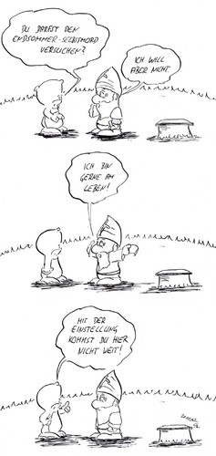 Cartoon: Das Herz einer Memme (medium) by kusubi tagged kusubi