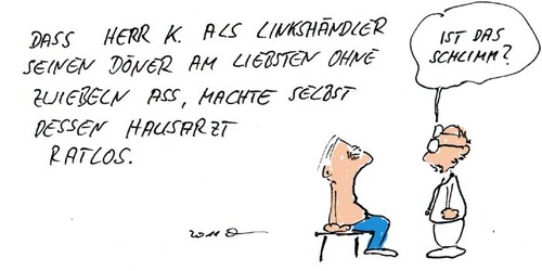 Cartoon: ...die das leben schreibt. (medium) by kusubi tagged kusubi