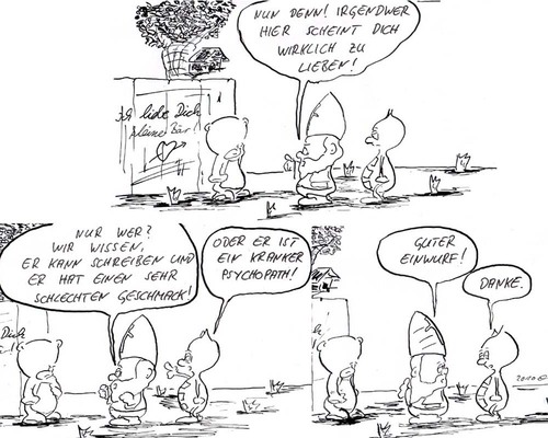 Cartoon: doyle (medium) by kusubi tagged kusubi