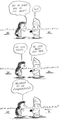 Cartoon: fuck galilei! (medium) by kusubi tagged kusubi