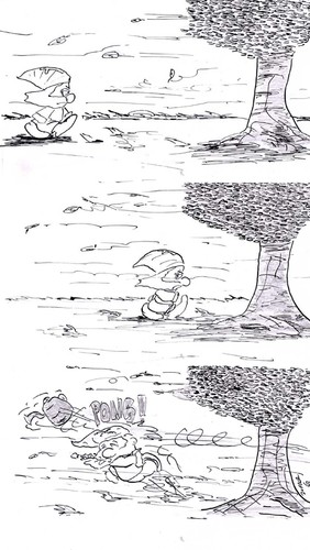 Cartoon: im Sturm (medium) by kusubi tagged kusubi