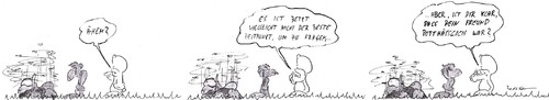 Cartoon: Liebe macht blind (medium) by kusubi tagged kusubi