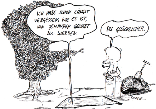 Cartoon: liebesscheisse (medium) by kusubi tagged kusubi
