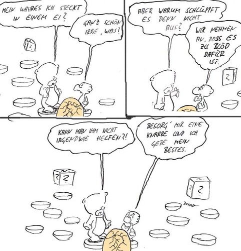 Cartoon: Pock! (medium) by kusubi tagged kusubi