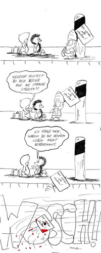 Cartoon: Teilchenbeschleuniger (medium) by kusubi tagged kusubi