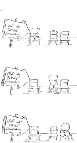 Cartoon: the silent one (medium) by kusubi tagged kusubi