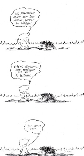Cartoon: Wir Depressiven (medium) by kusubi tagged kusubi