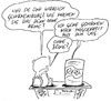 Cartoon: teddy und dose (small) by kusubi tagged kusubi