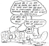Cartoon: Writing frightening verse... (small) by kusubi tagged kusubi