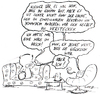 Cartoon: Writing frightening verse... (small) by kusubi tagged kusubi