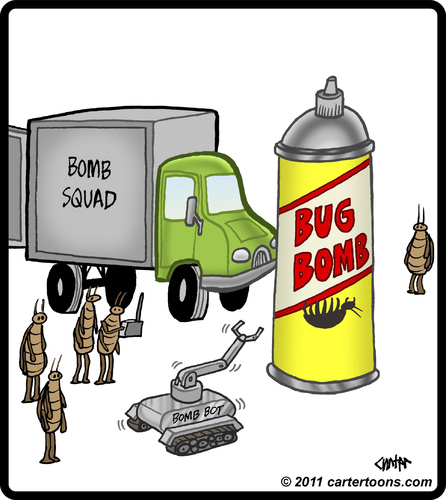 Bug Bomb Squad By cartertoons | Nature Cartoon | TOONPOOL