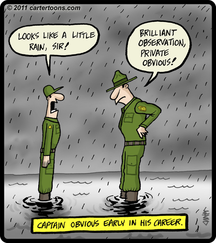 Cartoon: Captain Obvious (medium) by cartertoons tagged army,military,captain,obvious,rain,sergeant