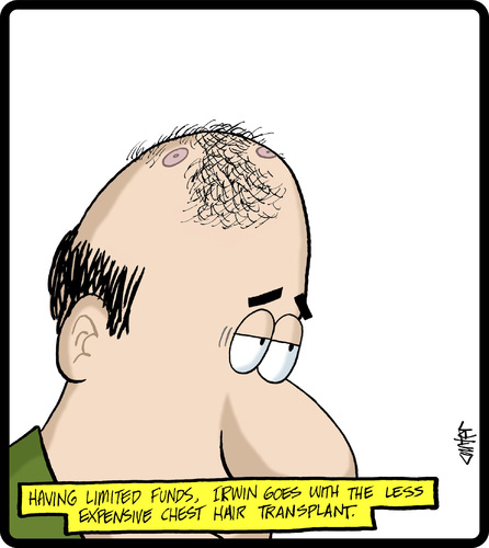 Cartoon: Chest Hair Transplant (medium) by cartertoons tagged hair,vanity,baldness,men,beauty,health,fitness,hair,vanity,baldness,men,beauty,health,fitness