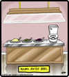 Cartoon: Bulimic Buffet (small) by cartertoons tagged buffet,bar,restaurants,eating,food,bulimic,toilets