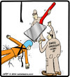 Cartoon: Bungee spatula (small) by cartertoons tagged bungee,fall,spatula,emergency