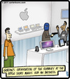 Cartoon: iWitness (small) by cartertoons tagged apple,computer,store,robbery,crime,iwitness,witness