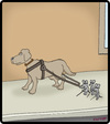 Cartoon: Three Blind Mice (small) by cartertoons tagged mice dogs blind disabilities animals