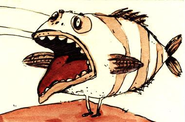 Cartoon: Fisch (medium) by ristalls tagged animal