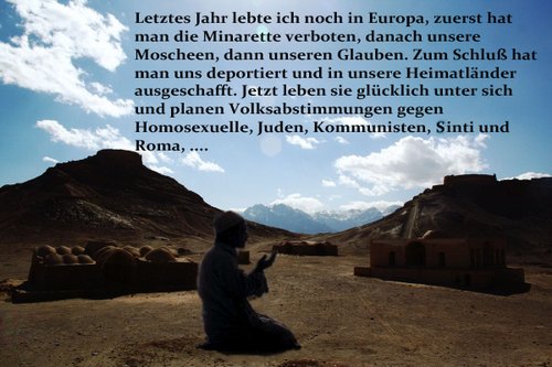 Cartoon: Europa ist muselfrei (medium) by Fareus tagged islam,europa,antiislamismus,schweiz