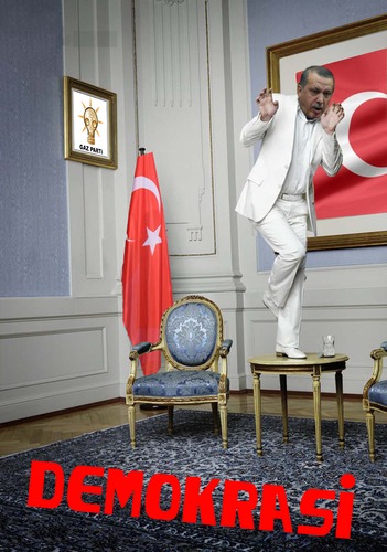 Cartoon: Gaz Partisi (medium) by Fareus tagged demokrasi,akp,erdogan