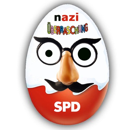 Cartoon: Nazi-Überraschung (medium) by Fareus tagged spd,sarrazin,politik,parteiausschluss,nazi,hassprediger