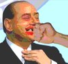 Cartoon: Gewalt ist keine Lösung (small) by Fareus tagged silvio,berlusconi,mailand,gewalt,italien