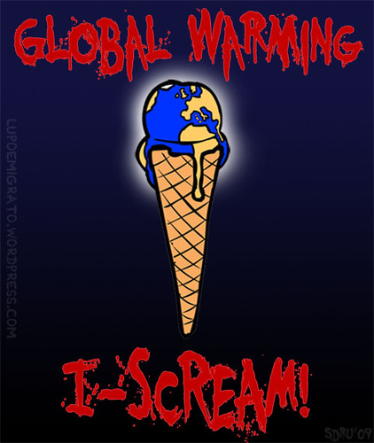 Cartoon: I-SCREAM! (medium) by sdrummelo tagged cambio,climatico,global,warming,ponle,cara,al,gelato,terra,globo,world