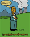 Cartoon: Mr. Berns (small) by sdrummelo tagged mr,burns,simpsons,no,nuclare,nukes,berlusconi